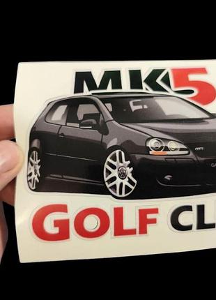 Наклейки автомобиль кузов стекло гольф 5 golf 5 volkswagen клуб фольцваген