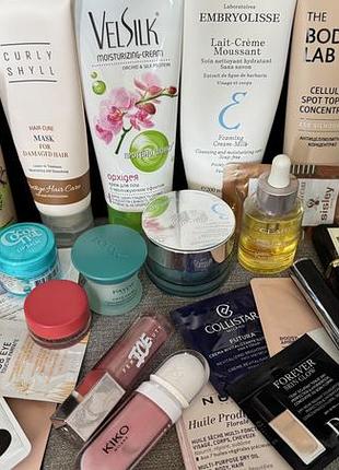 Лот косметики elemis clarins payot догляд, макіяж