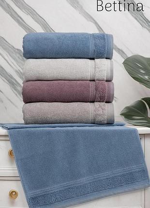 Набор махровых полотенец для бани altinbasak 70 на 140 см 4 штуки vip cotton bettina