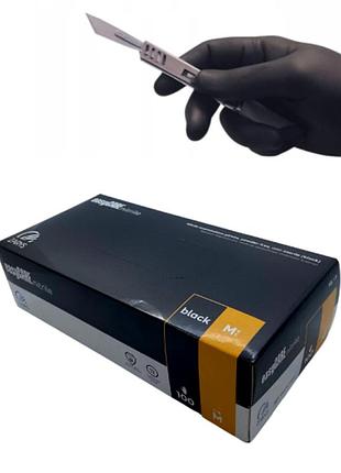 Перчатки нитриловые easycare black zarys - 50 пар/уп, m