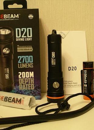 Ліхтар acebeam d20 cree xhp70 підводний
