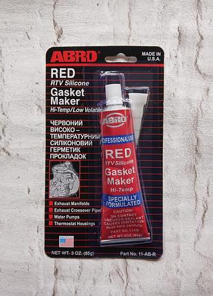 Abro автомобільний герметик прокладки червоний red (85 гр)
