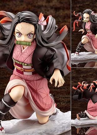 Фигурка nezuko kamado 15 см – коллекционная статуэтка demon slayer: kimetsu no yaiba, аниме фигурка
