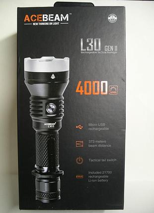 Фонарь acebeam l30 gen ii cree xhp70.2 тактический