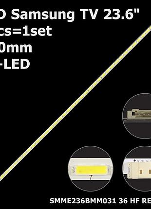 Led підсвітка 23,6" samsung s24d390hl 1 планка