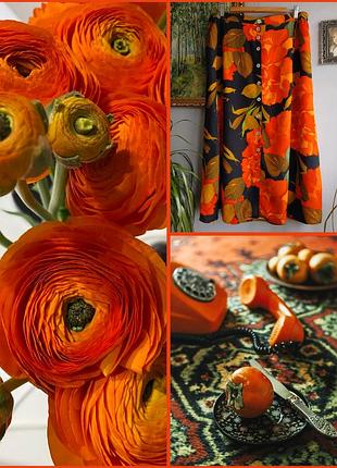 Літня спідниця вінтаж яскраві квіти