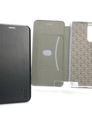 Чехол книжка для телефона samsung a52 orig на магните с функцией подставки и карманом для карт black 4you