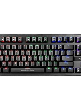 Клавіатура механічна дротова ігрова з підсвіткою marvo kg901 usb black