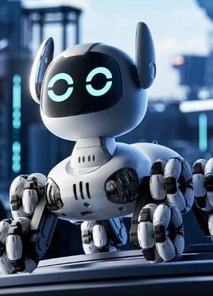 Інтерактивна іграшка робот-собака tooby на радіокеруванні з світловими та звуковими ефектами, 4d-y9