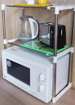 Настольная полка multi function telescopic framework для микроволновки, 2 яруса pk-301