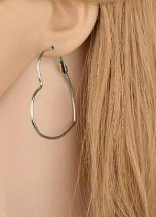 Сережки серця 8