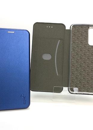 Чехол книжка для телефона samsung a52 orig на магните с функцией подставки и карманом для карт blue 4you