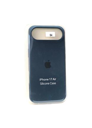 Чехол силиконовый для iphone 17 air silicone case orig full №54 steel blue 4you