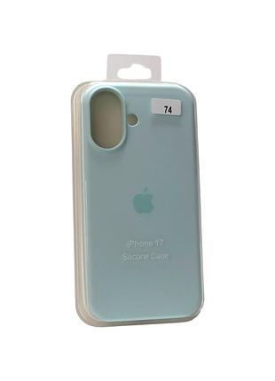 Чехол силиконовый для iphone 17 silicone case orig full №74 olive 4you
