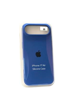 Чехол силиконовый для iphone 17 air silicone case orig full №59 denim 4you