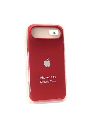 Чехол силиконовый для iphone 17 air silicone case orig full №33 camelia white 4you