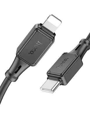 Кабель type-c lightning hoco x101 (круглый) black