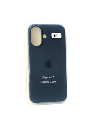 Чохол силіконовий для iphone 17 silicone case orig full no54 steel blue 4you