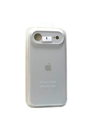 Чехол силиконовый для iphone 17 air silicone case orig full camera №9 white 4you
