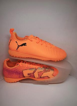 Бутсы сороконожки детские puma future 8 play tt jr orange 108626-03 оригинал, новые, в коробке