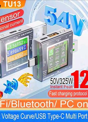 Pd 3.0 usb тестер atorch tu13 325 вт , в алюмінієвому корпусі. atorch tu13 usb tester 50v 6,5a 325w