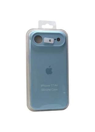 Чехол силиконовый для iphone 17 air silicone case orig full camera №45 sky blue 4you