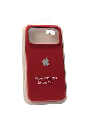 Чехол силиконовый для iphone 17promax silicone case orig full №33 camelia white 4you