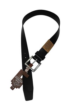 Чоловічий ремінь stone mountain roller buckle belt, з натуральної шкіри, чорний, розмір l (38-40) 120 см