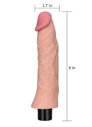 Реалистичный вибратор real softee vibrator 8.3", 21,8х4,3 см. 8