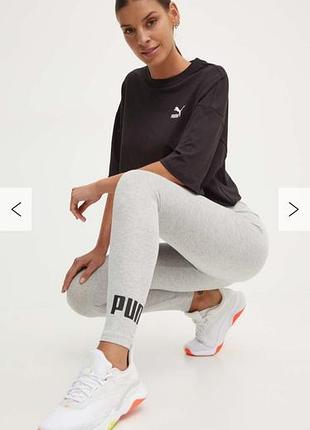 Puma  women's essentials logo хлопковые лосины леггинсы /14411/