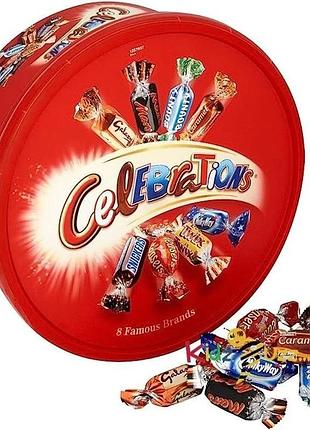 Цукерки celebrations tube 550г chocolate box