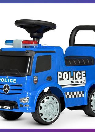 Дитяча каталка-толокар mercedes поліція 657-4 світлові та звукові ефекти