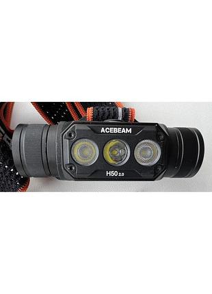 Фонарь acebeam h50 v2.0 luminus sst-20 нейтральный свет 5000k