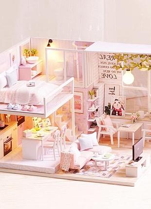 Румбокс вилла спокойная жизнь roombox tranquil life cutebee интерьерный конструктор l-022 + купол