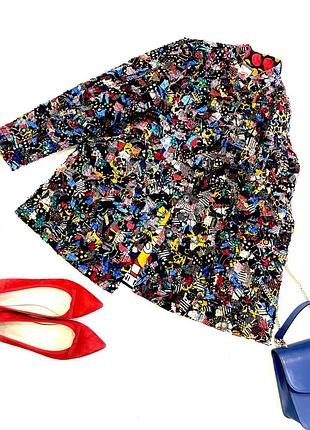 Двусторонняя куртка от бренда zuri, confetti reversible jacket.