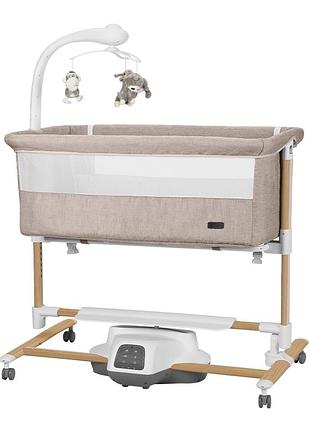 Детская кроватка-качалка carrello bloom crl-10304 cream beige wooden /1/