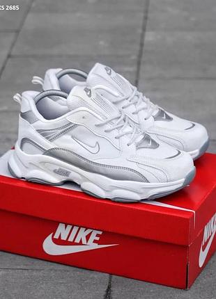 Кроссовки nike air total white (белые)