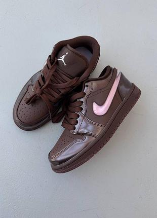 Трендові кросівки air jordan retro 1 low  box of chocolates