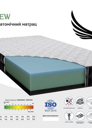 Ортопедически анатомический беспружинный матрас sonma grace new 190х140х20 см