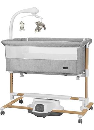 Детская кроватка-качалка carrello bloom crl-10304 grey wooden /1/
