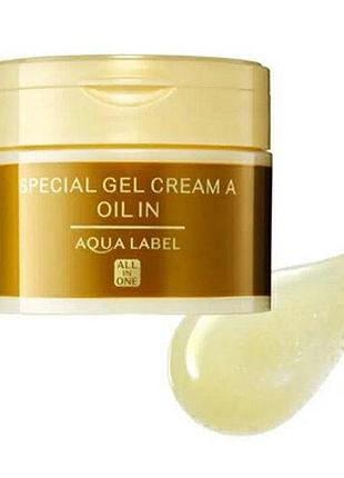 Зволожуючий крем-гель aqua label special gel cream oil in, 90 грам, shiseido