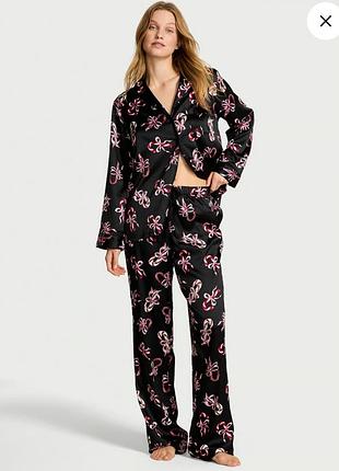 Пижама signature satin long pajama set