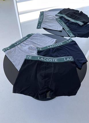 Трусы lacoste (3 пары) мужские