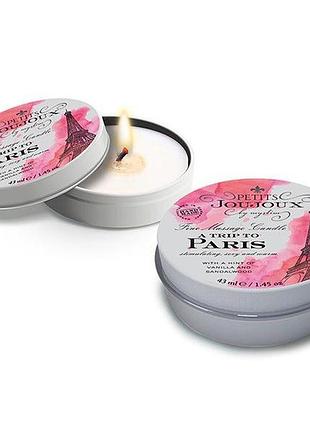 Масажна свічка з ароматом ванілі та сандалу petits joujoux — paris — vanilla and sandalwood, 43 мл.