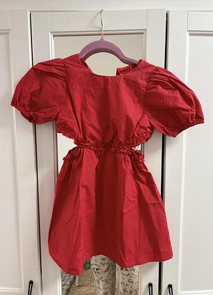 Сукня для дівчинки червона святкова zara