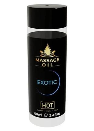 Массажное масло hot massage oil exotic с экзотическим ароматом, 100 мл.