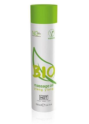 Органічна масажна олія з ароматом іланг-іланг bio massage oil ylang ylang, 100 мл.