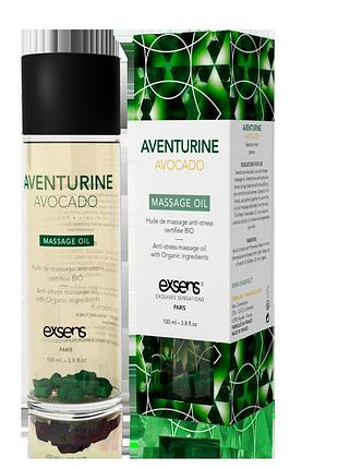 Анти-стресс массажное масло с авантюрином exsens aventurine avocado, 100 мл.
