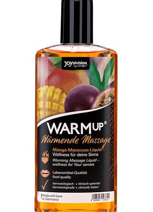 Масажна олія з розігрівальним ефектом з ароматом манго та маракуї warmup mango + maracuya, 150 мл.