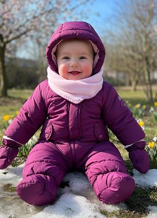 Теплий зимовий комбінезон c&a baby club демісезонний chicco lenne